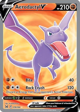 Aerodactyl V (Full Art) 179/196 - SWSH11 Lost Origin Holofoil - Poke-Collect