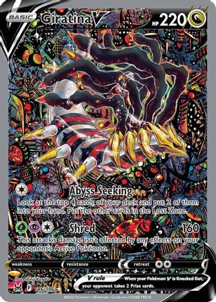 Giratina V (Alternate Full Art) 186/196 - SWSH11 Lost Origin Holofoil - Poke-Collect