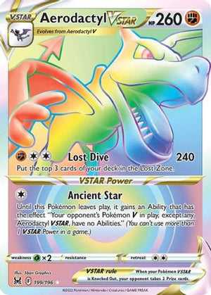 Aerodactyl VSTAR (Secret) 199/196 - SWSH11 Lost Origin Holofoil - Poke-Collect
