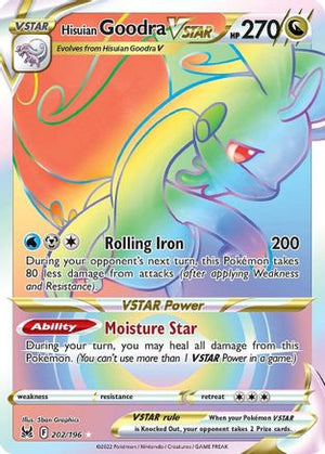 Hisuian Goodra VSTAR (Secret) 202/196 - SWSH11 Lost Origin Holofoil - Poke-Collect