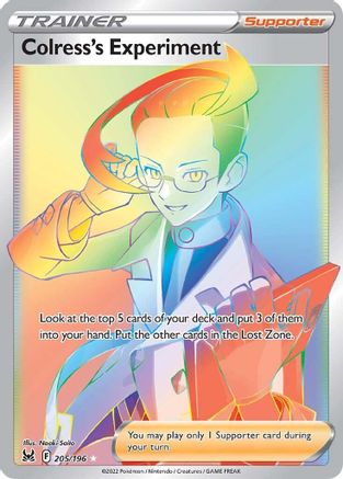 Colress's Experiment (Secret) 205/196 - SWSH11 Lost Origin Holofoil - Poke-Collect