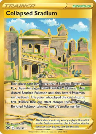 Collapsed Stadium (Secret) 215/196 - SWSH11 Lost Origin Holofoil - Poke-Collect
