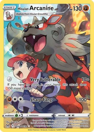 Hisuian Arcanine TG08/30 - SWSH11 Lost Origin Trainer Gallery Holofoil - Poke-Collect