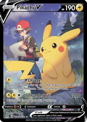 Pikachu V TG16/30 - SWSH11 Lost Origin Trainer Gallery Holofoil - Poke-Collect