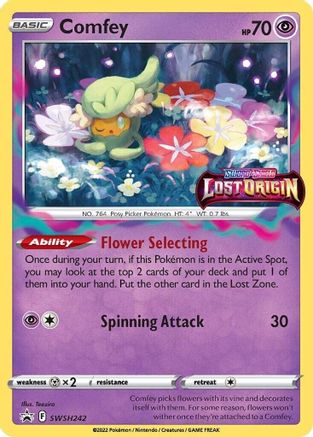 Comfey - SWSH242 (Prerelease) SWSH242/307 - SWSH Sword & Shield Promo Cards Holofoil - Poke-Collect