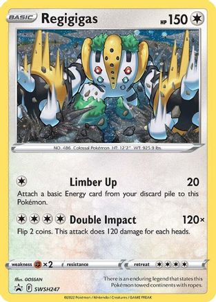 Regigigas - SWSH247 (Cosmos Holo) SWSH247/307 - SWSH Sword & Shield Promo Cards Holofoil - Poke-Collect