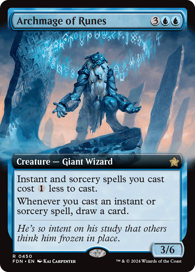 Archmage of Runes (FDN-450) - Foundations: (Extended Art) - Poke-Collect