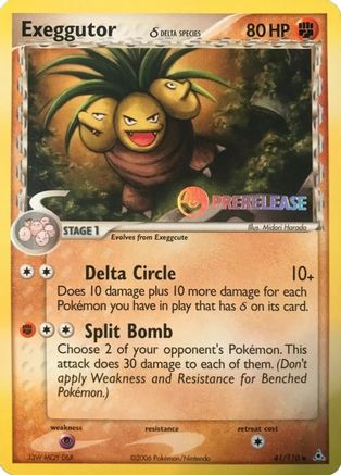Exeggutor (Delta Species) - 41/110 (Prerelease) 41 - Nintendo Promos - Poke-Collect