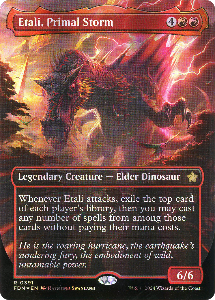 Etali, Primal Storm (FDN-391) - Foundations (Borderless) Foil - Poke-Collect