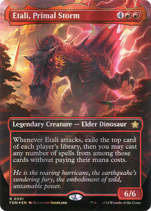 Etali, Primal Storm (FDN-391) - Foundations (Borderless) Foil - Poke-Collect