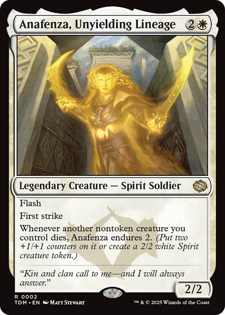 Anafenza, Unyielding Lineage (TDM-002) - Tarkir: Dragonstorm - Poke-Collect