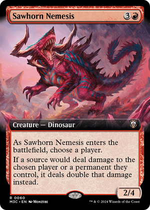 Sawhorn Nemesis (M3C-060) - Modern Horizons 3 Commander: (Extended Art) - Poke-Collect