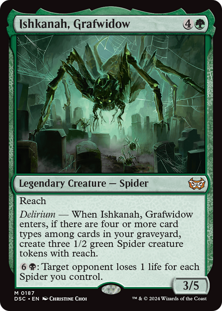 Ishkanah, Grafwidow (DSC-187) - Duskmourn: House of Horror Commander - Poke-Collect