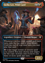 Stella Lee, Wild Card (OTC-003) - Outlaws of Thunder Junction Commander (Borderless) Foil - Poke-Collect