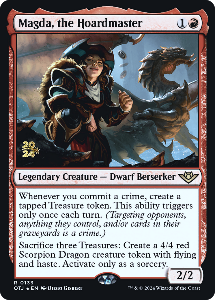 Magda, the Hoardmaster (PRE-133) - Outlaws of Thunder Junction Promos Foil - Poke-Collect