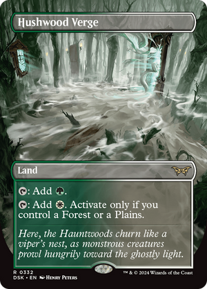 Hushwood Verge (DSK-332) - Duskmourn: House of Horror (Borderless) Foil - Poke-Collect