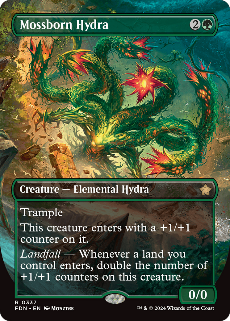 Mossborn Hydra (FDN-337) - Foundations (Borderless) - Poke-Collect
