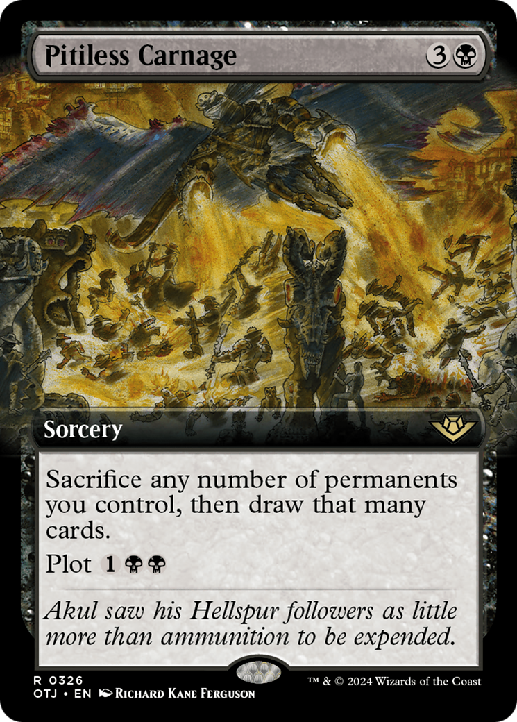Pitiless Carnage (OTJ-326) - Outlaws of Thunder Junction: (Extended Art) - Poke-Collect