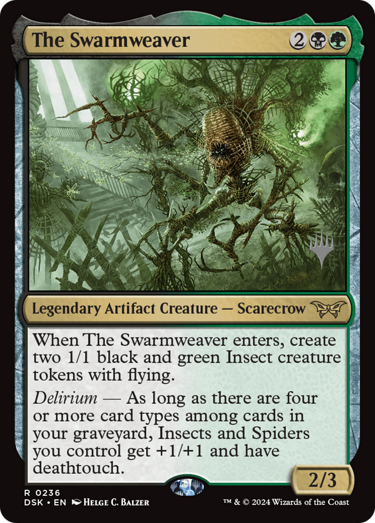 The Swarmweaver (PPDSK-236) - Duskmourn: House of Horror Promos - Poke-Collect