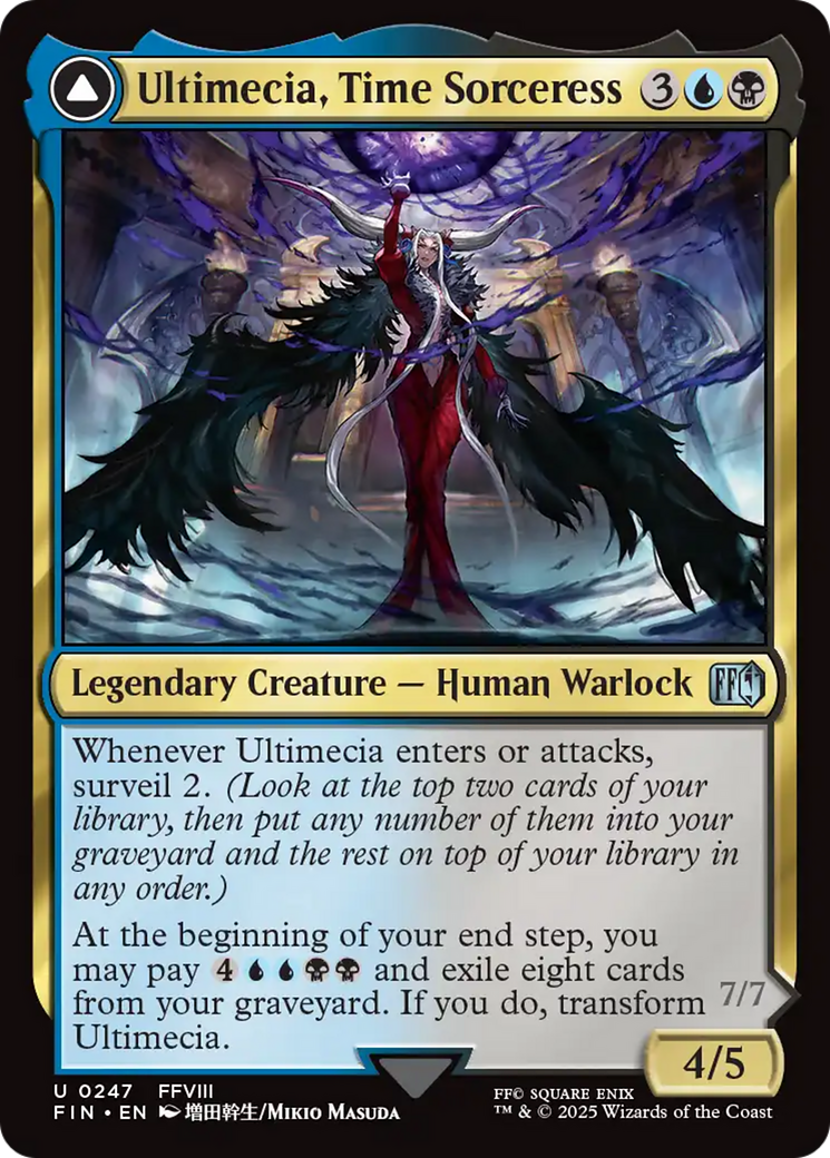 Ultimecia, Time Sorceress // Ultimecia, Omnipotent (FIN-247) - FINAL FANTASY Foil - Poke-Collect