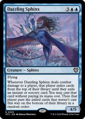 Dazzling Sphinx (OTC-093) - Outlaws of Thunder Junction Commander - Poke-Collect