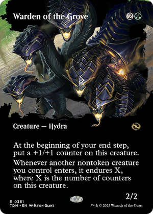 Warden of the Grove (TDM-351) - Tarkir: Dragonstorm: (Showcase) (Borderless) - Poke-Collect