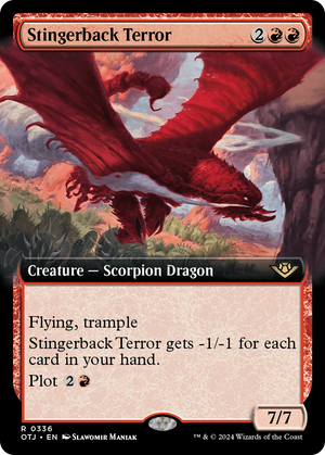 Stingerback Terror (OTJ-336) - Outlaws of Thunder Junction: (Extended Art) Foil - Poke-Collect