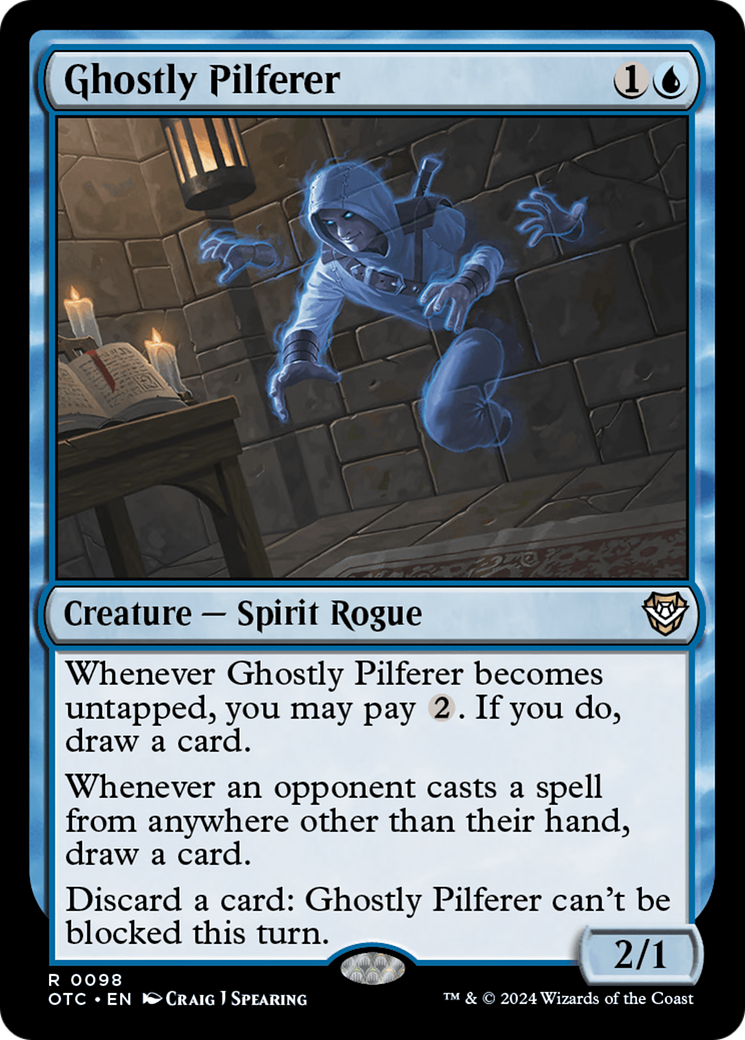 Ghostly Pilferer (OTC-098) - Outlaws of Thunder Junction Commander - Poke-Collect
