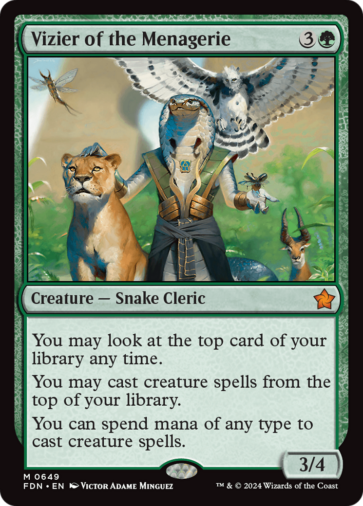 Vizier of the Menagerie (FDN-649) - Foundations - Poke-Collect
