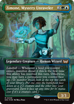 Zimone, Mystery Unraveler (DSC-008) - Duskmourn: House of Horror Commander (Borderless) - Poke-Collect