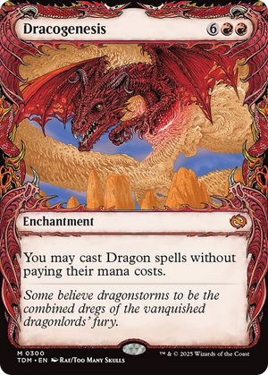 Dracogenesis (TDM-300) - Tarkir: Dragonstorm: (Showcase, enchantment) - Poke-Collect