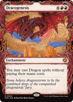 Dracogenesis (TDM-300) - Tarkir: Dragonstorm: (Showcase, enchantment) Foil - Poke-Collect