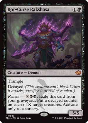 Rot-Curse Rakshasa (TDM-087) - Tarkir: Dragonstorm - Poke-Collect