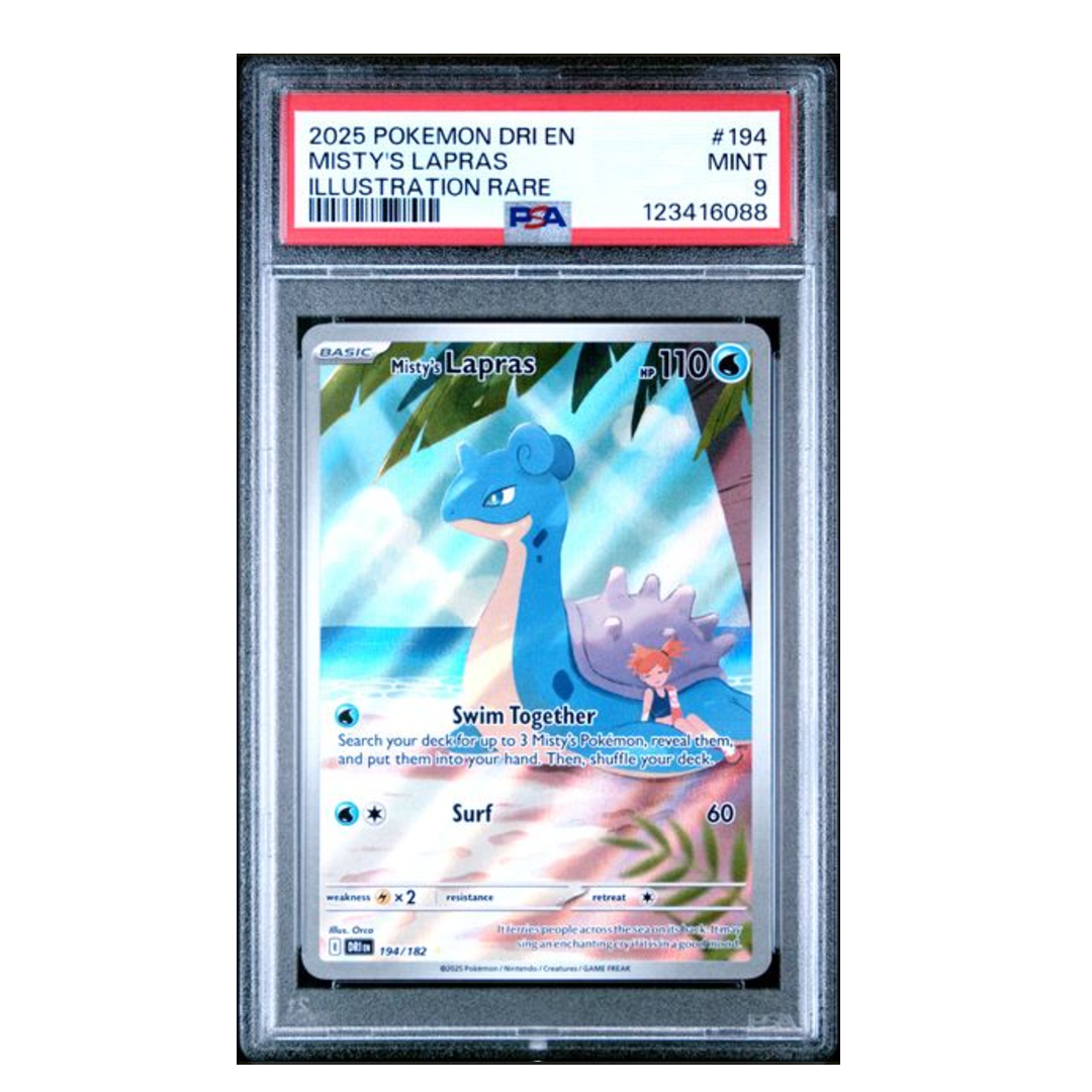 Misty's Lapras IR Destined Rivals #194 PSA 9 - Poke-Collect