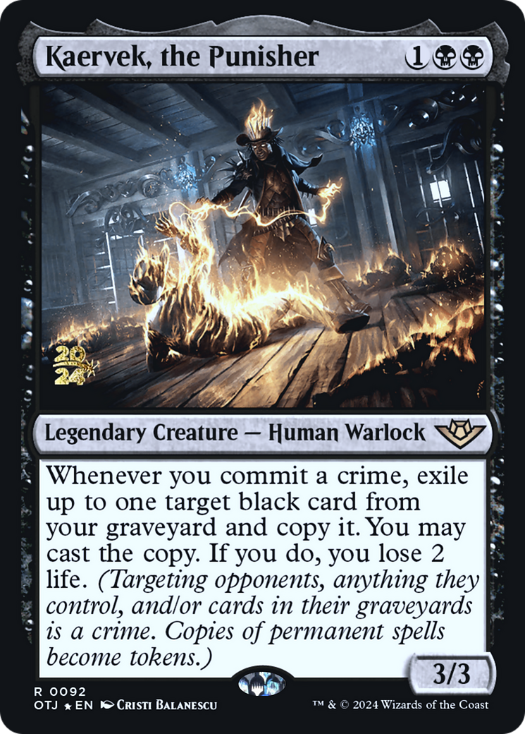 Kaervek, the Punisher (PRE-092) - Outlaws of Thunder Junction Promos Foil - Poke-Collect