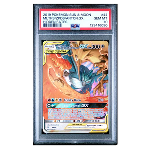Moltres & Zapdos & Articuno GX Tag Team Hidden Fates #44 PSA 10 - Poke-Collect