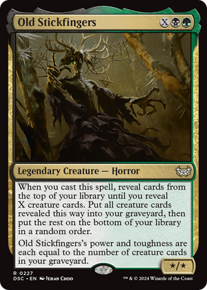 Old Stickfingers (DSC-227) - Duskmourn: House of Horror Commander - Poke-Collect