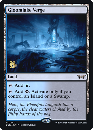 Gloomlake Verge (PRE-260) - Duskmourn: House of Horror Promos Foil - Poke-Collect
