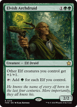 Elvish Archdruid (FDN-219) - Foundations - Poke-Collect