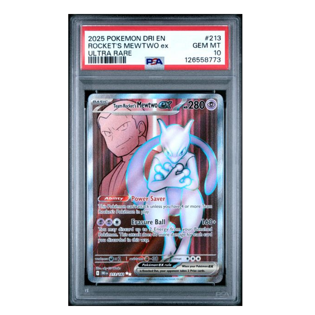 Team Rocket's Mewtwo ex Destined Rivals #213 PSA 10 - Poke-Collect