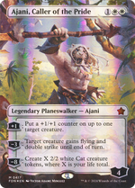 Ajani, Caller of the Pride (FDN-417) - Foundations (Borderless) Foil - Poke-Collect