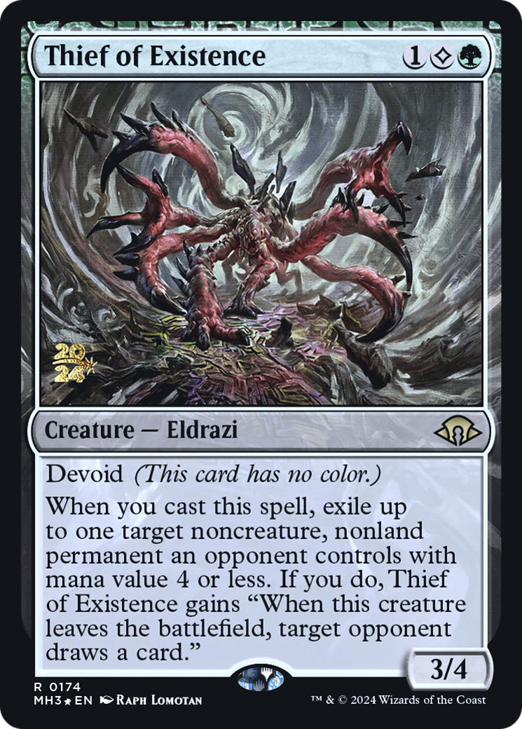 Thief of Existence (PRE-174) - Modern Horizons 3 Promos: (devoid) Foil - Poke-Collect