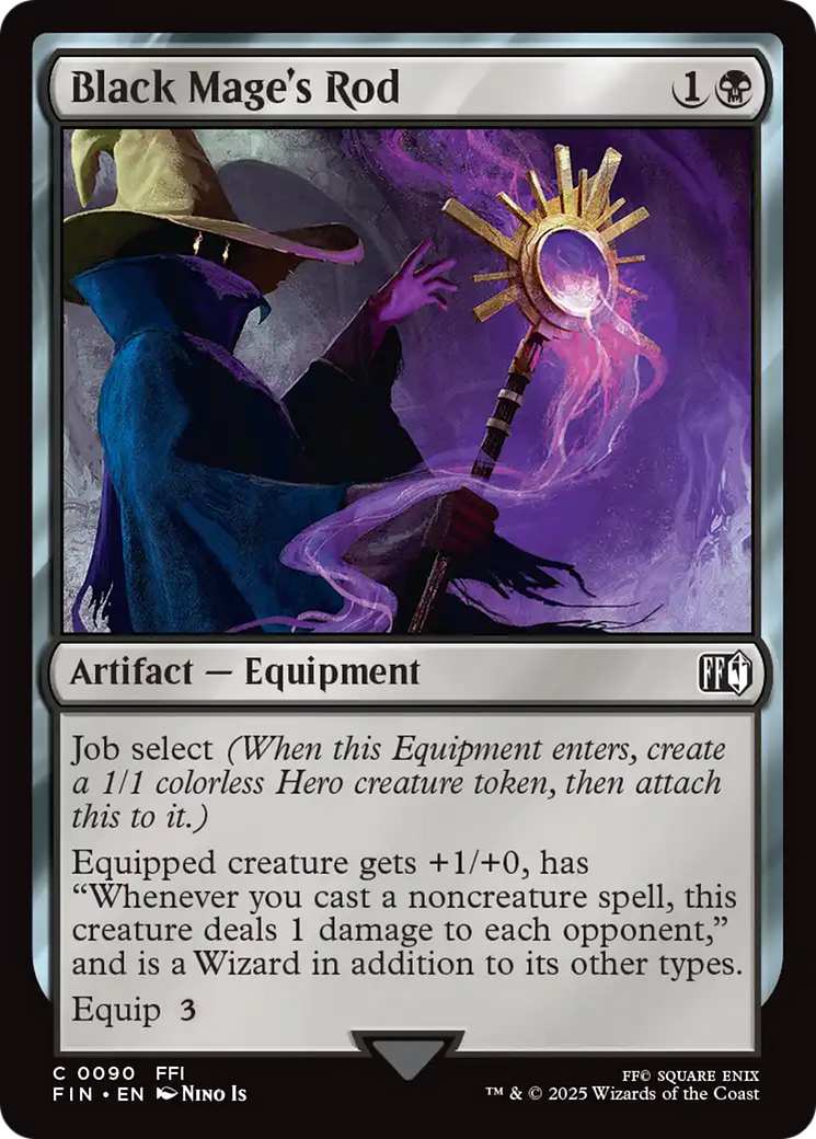 Black Mage's Rod (FIN-090) - FINAL FANTASY Foil - Poke-Collect