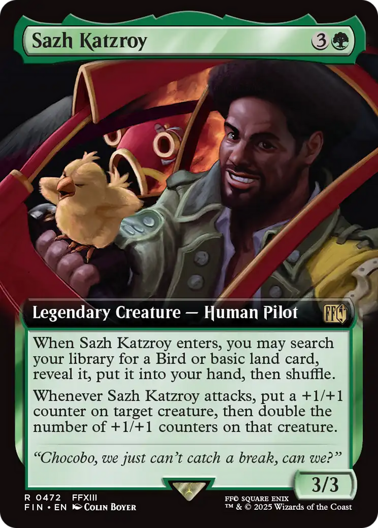 Sazh Katzroy (FIN-472) - FINAL FANTASY: (Extended Art) Foil - Poke-Collect