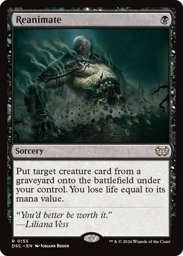 Reanimate (DSC-155) - Duskmourn: House of Horror Commander - Poke-Collect