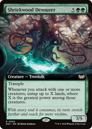 Shriekwood Devourer (DSC-062) - Duskmourn: House of Horror Commander: (Extended Art) - Poke-Collect