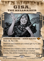 Gisa, the Hellraiser (OTJ-288) - Outlaws of Thunder Junction: (Showcase) (Borderless) Foil - Poke-Collect