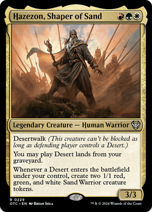 Hazezon, Shaper of Sand (OTC-229) - Outlaws of Thunder Junction Commander - Poke-Collect
