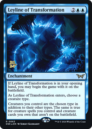 Leyline of Transformation (PRE-063) - Duskmourn: House of Horror Promos Foil - Poke-Collect