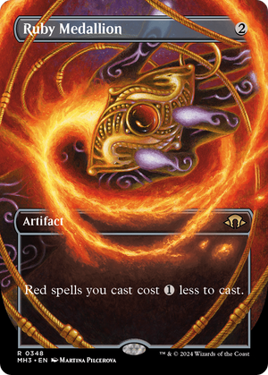 Ruby Medallion (Borderless) (MH3-348) - Modern Horizons 3 (Borderless) Foil - Poke-Collect